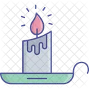 Magic Candles Vintage Light Candles Icon