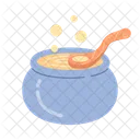 Magic cooking in halloween cauldron  Icon