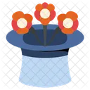 Hat Magical Flower Icon