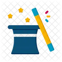 Magic Hat Stick Icon