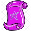 Magic Scroll Document Halloween Letter Icon