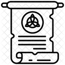 Magic Scroll Ancient Paper Magic Paper Icon