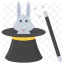 Magic Magic Cap Magician Rabbit Icon