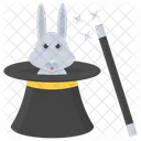 Magic Magic Cap Magician Rabbit Icon