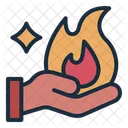 Magic Trick Fire Flame Icon