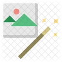 Magic Wand Wizard Graphic Tools Icon