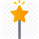Magic Wand With Star Magic Stick Magic Wand Icon