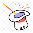 Magical Hat Magical Cap Magic Stick Icon