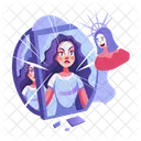 Magical Mirror Reflection Mystical Icon