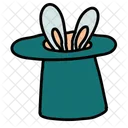 Magician Rabbit Hat Icon