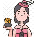 Magician Assistant Lady Icon