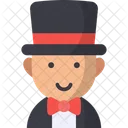 Magician Illusionist Magic Show Icon