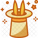 Magician Hat Rabbit Magic Hat Icon