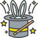 Magician Hat Bunny Ears Entertainment Icon