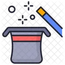 Magician Hat Magician Cap Headpiece Icon