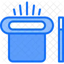 Magician Hat Magician Cap Magic Wand Icon
