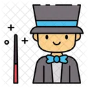 Magician Showman Entertainer 아이콘