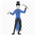 Magician Entertainer Man 아이콘