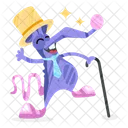 Magician Mouse Happy Mouse Animal Magician Icon