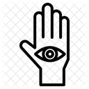 Magische Hand Magie Hexenhand Symbol