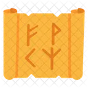 Zauberpapier Pergament Zauberpapyrus Symbol