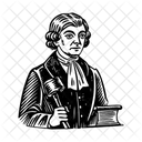 Richter Richterin Schiedsrichterin Symbol