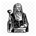 Richter Richterin Schiedsrichterin Symbol