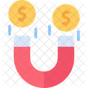 Magnet Money Coin Icon