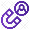 Magnet Person Business Icon