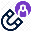 Magnet Person Business Icon