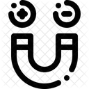 Magnet Positive Negative Icon