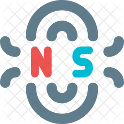 Magnet Nord und Süd  Symbol