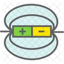 Charge Electromagnetic Field Icon