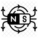 Field Flux Magnetism Icon