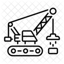 Magnetkran Hebezeug Maschinen Symbol