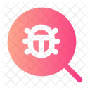 Lupa Bug Busqueda Vidrio Icono