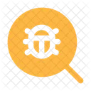 Magnifer Bug Search Glass Icon