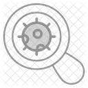 Magnification Germs Bacteria Icon