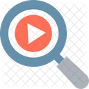 Magnifier Multimedia Search Video Icon