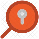 Magnifier Keyhole Research Icon