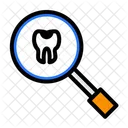 Magnifier Search Tooth Icon