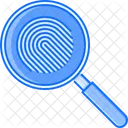 Magnifier Search Fingerprint Icon