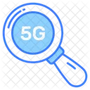 Magnifier 5 G Network Icon