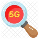 Magnifier 5 G Network Icon