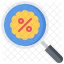 Magnifier Search Discount Icon