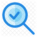 Search Find Magnifier Check Icon