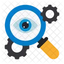 Magnifier Glass Setting View Eye Icon