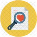 Magnifier On Love Icon