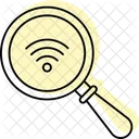 Magnifier Wifi Signal Icon