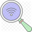 Magnifier Wifi Signal Icon